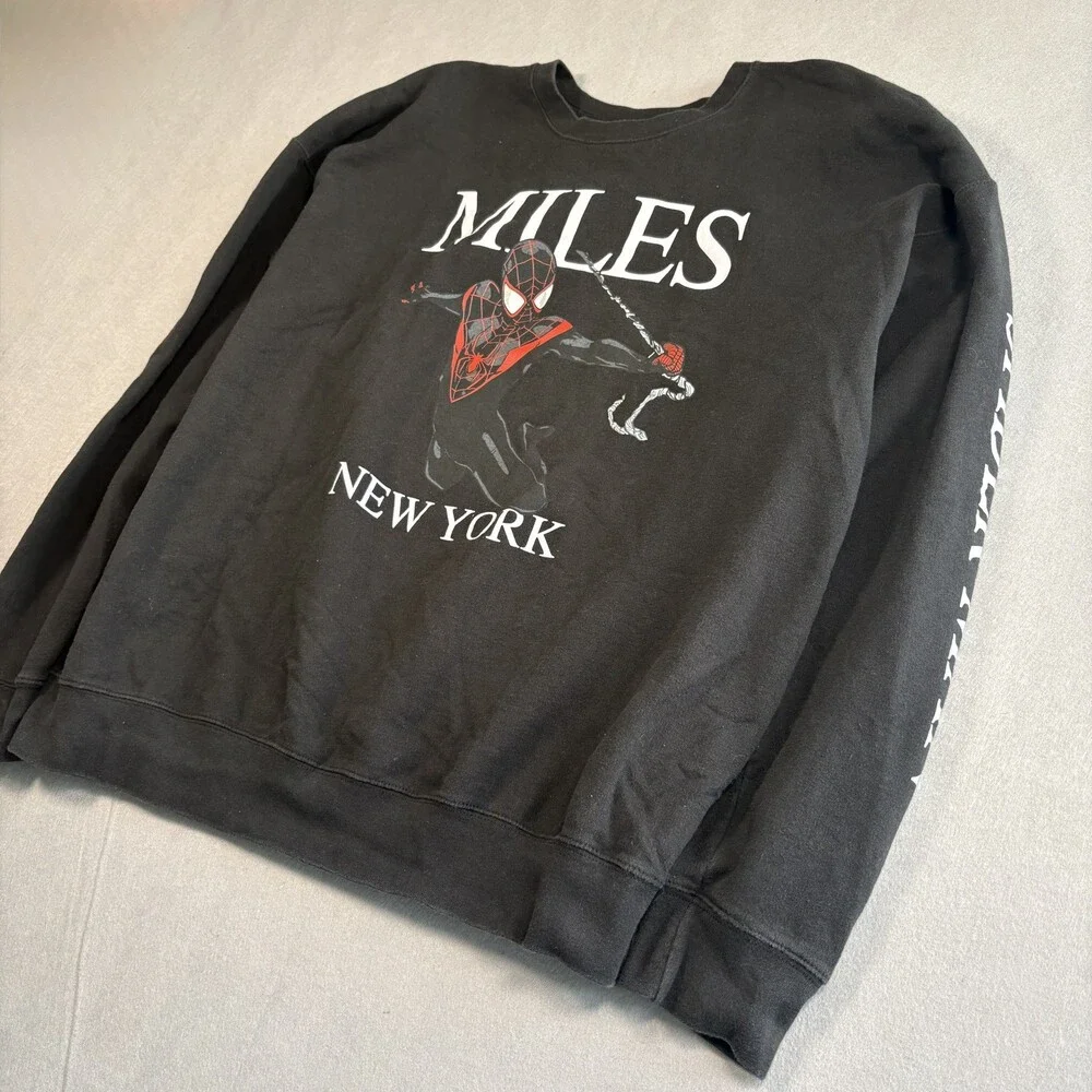 Marvel Spider-Man Miles Morales Pullover SWEATER MENS SIZE XL
